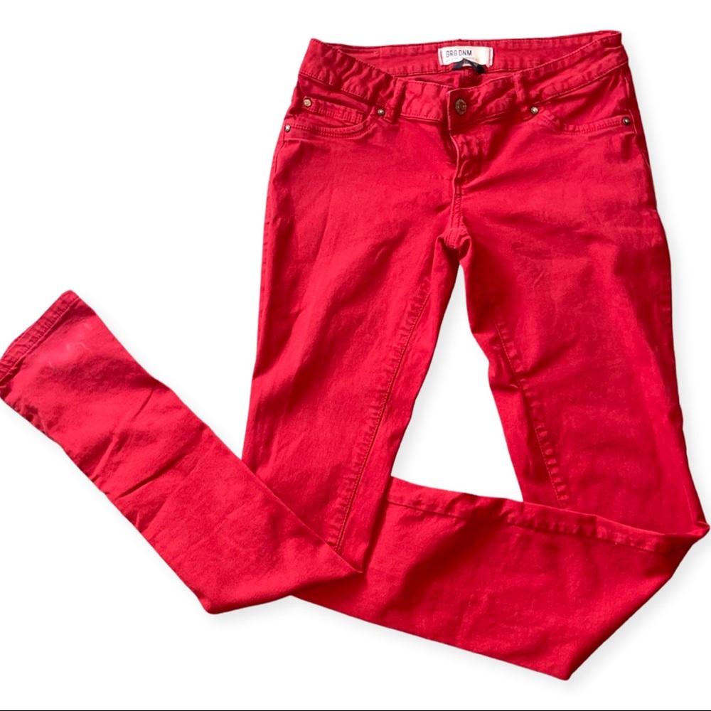 Red Skinny Jeans from Garage
